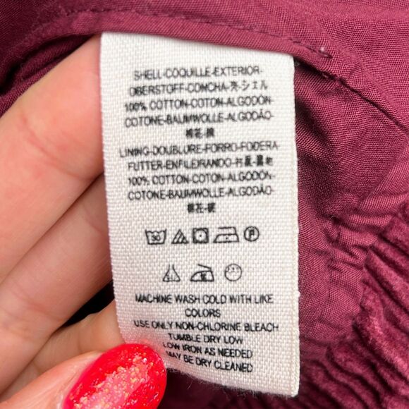 Free People Slouchy Dolman Moto Jacket Corduroy Burgundy Full Zip Lined Belted M - Picture 15 of 16